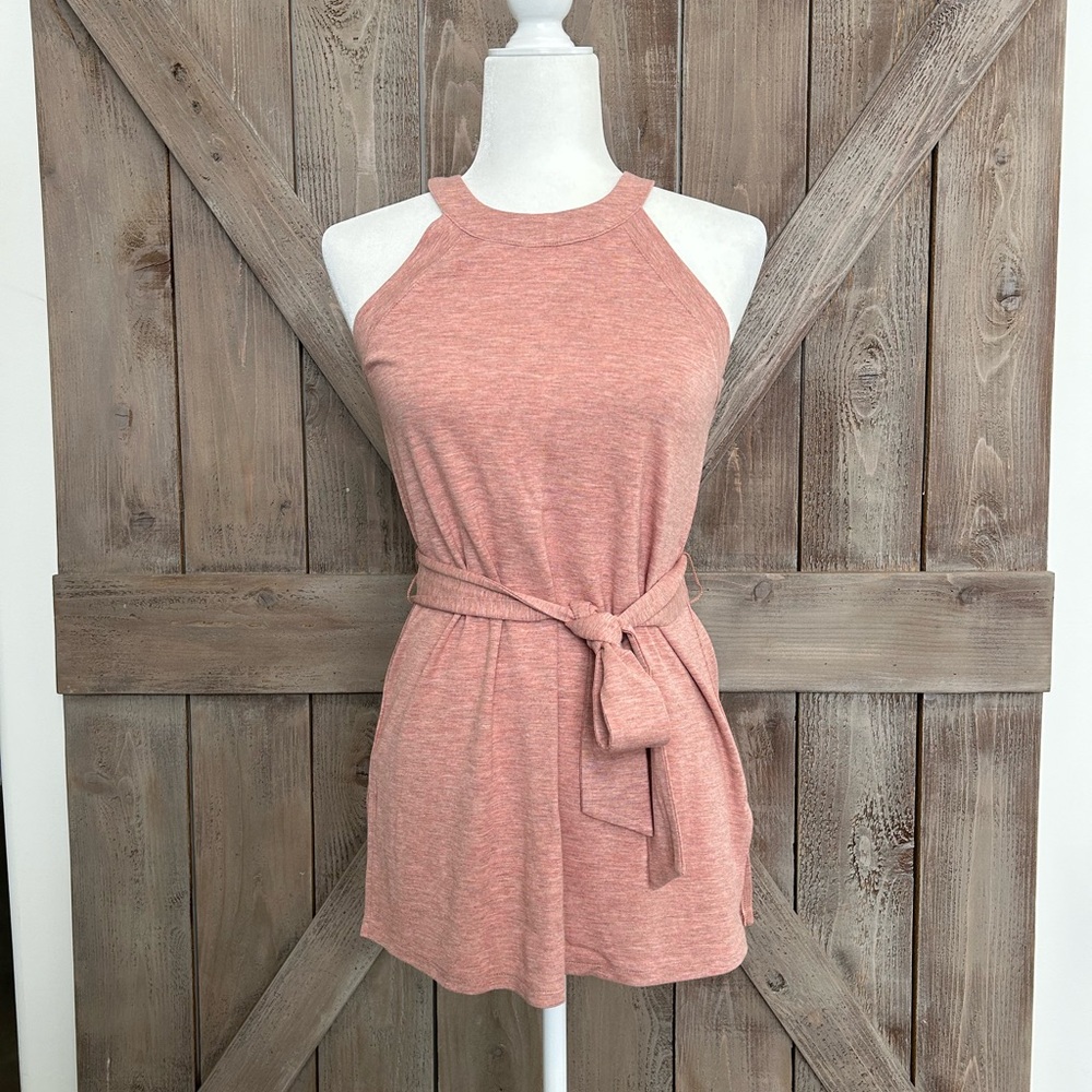 Ann Taylor belted halter Sz S